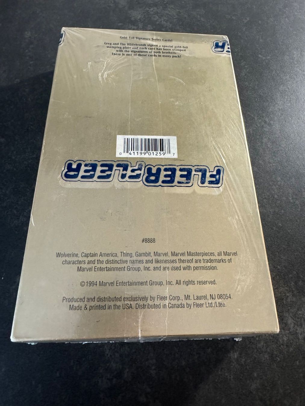 Marvel Carte collezionabili: 1994 Marvel Masterpieces Box – Nuovo e nell'imballaggio originale da Winterthur venduto da J-Keller87 1